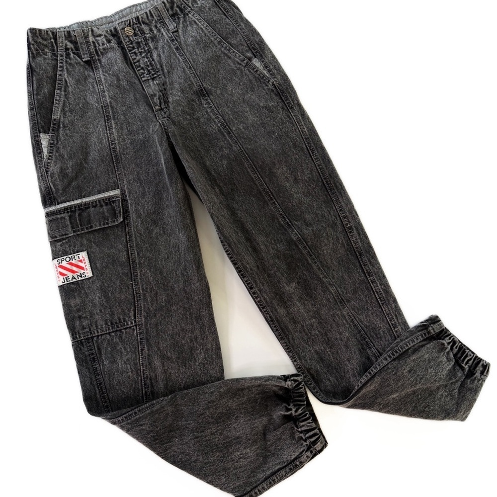Vintage Levi’s Sport 80s Acid Wash Jogger Jeans Mens Womens Small Hip Hop - Picture 1 of 8